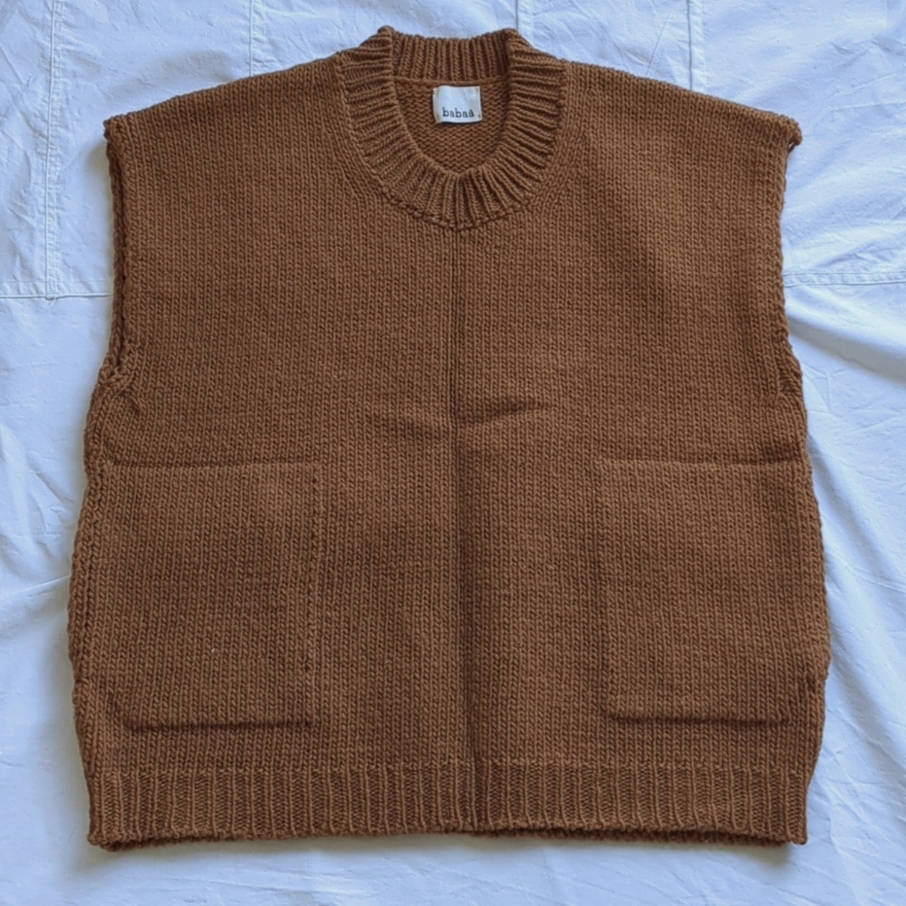 Babaa nogal wool vest
